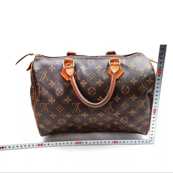Louis Vuitton speedy 30 monogram canvas and leather. - Picture 3 of 16